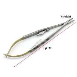 JUMTOP Dental Orthodontic Castroviejo Needle Holders with Lock Micro Surgery Instruments Dentist Pliers Dentistry Tool