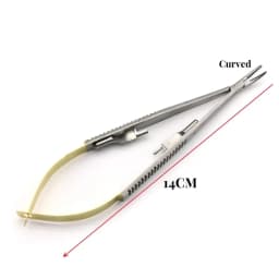 JUMTOP Dental Orthodontic Castroviejo Needle Holders with Lock Micro Surgery Instruments Dentist Pliers Dentistry Tool