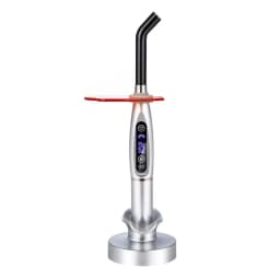 Dental Wireless Cordless LED Cure Curing Light Lamp Metal Head 1S LED Cure 2000mw 5W Tool Resin Cure/Fiber Guide Rod