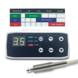 JUMTOP LED Brushless Micromotor with Water Tank Work with 1:1/1:5/16:1 Contra Angle Handpiece