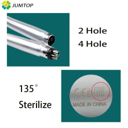JUMTOP Dental LED High Speed Handpiece Triple Water Spray Air Turbine E-Generator Push Button Handpieces