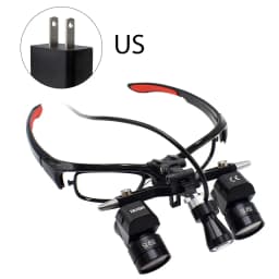 Dental binocular magnifying glass 5X Adjustable magnifying glass 5w LED Medicine binocular magnifying lens light Dental Tool