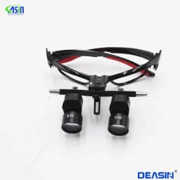 Dental binocular magnifying glass 5X Adjustable magnifying glass 5w LED Medicine binocular magnifying lens light Dental Tool