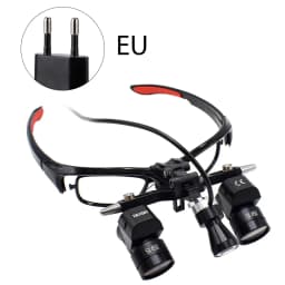 Dental binocular magnifying glass 5X Adjustable magnifying glass 5w LED Medicine binocular magnifying lens light Dental Tool