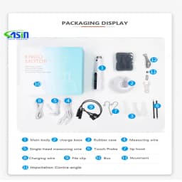 DEASIN 2 in 1 Dental Endo Motor with Apex Locator Wireless Endodontic Treatment Colorful OLED Screen with 16:1 Contra Angle