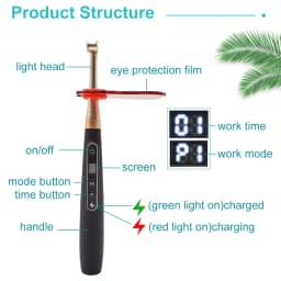 DEASIN 2 in 1 Dental cure Lamp 1S Wireless Led Dental Curing Lamp With Caries Detection function