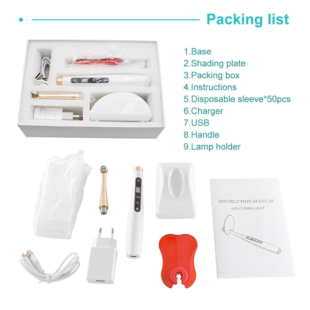 DEASIN 2 in 1 Dental cure Lamp 1S Wireless Led Dental Curing Lamp With Caries Detection function