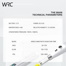 Dental Anesthesia Injector Oral Local Syringe Wireless Painless Portable with Operable LCD Display Chargeable Dentistry Tools