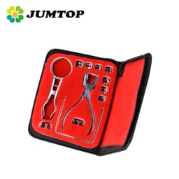JUMTOP Dental Rubber Dam Puncher Set Rubber Dam Starter Set Kit with Frame Punch Clamps