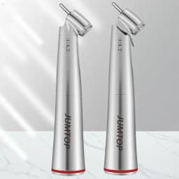 JUMTOP Dental Handpiece 45° LED 1:4.2 Increasing Red Ring Contra Angle Inner/External Water Spray for Electric Micromotor