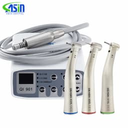 DEASIN Dental Clinical Brushless LED Electric Micromotor Work With 1:1/1:5/4:1 LED Contra Angle Dentist Low Speed Handpiece