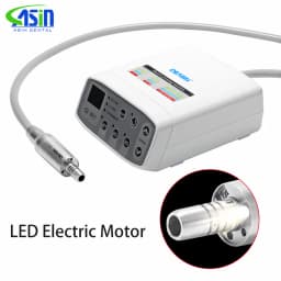 DEASIN Dental Clinical Brushless LED Electric Micromotor Work With 1:1/1:5/4:1 LED Contra Angle Dentist Low Speed Handpiece