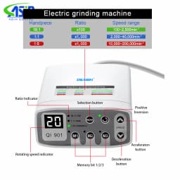 DEASIN Dental Clinical Brushless LED Electric Micromotor Work With 1:1/1:5/4:1 LED Contra Angle Dentist Low Speed Handpiece