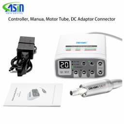 DEASIN Dental Clinical Brushless LED Electric Micromotor Work With 1:1/1:5/4:1 LED Contra Angle Dentist Low Speed Handpiece