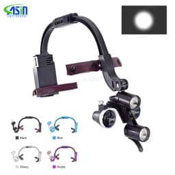 2.5X 3.5X Dental LED Head Light Lamp For Magnification Binocular Loupes 5W Light Dentisit Surgical Headlight Lab Equipment