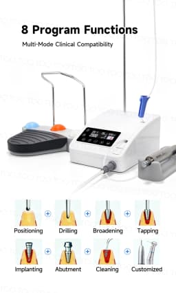 TOQ Dental Brushless Mini LED Portable Professional Implant Motor For 20:1/4:1/1:4:2 Angle Handpiece Bone Surgery Electric