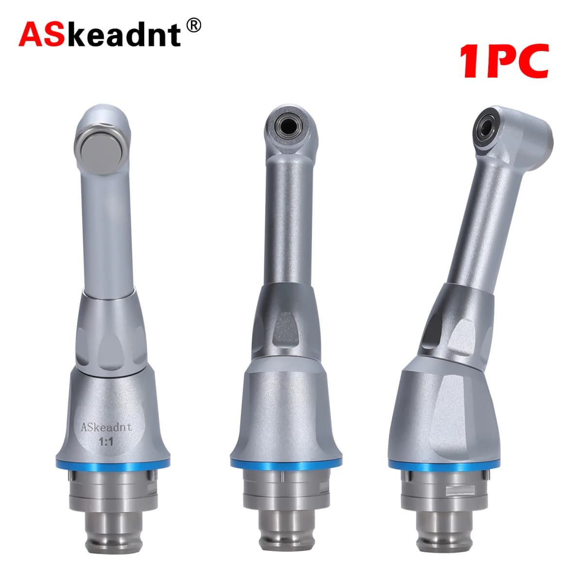 1/5/10Pcs Dental 1:1 Mini Contra Angle Head Push Button For Endodontic Endo Motor Ni-Ti files Chuck