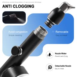 JUMTOP Dental Aluminum Oxide Micro Blaster Interface Microetcher Sandblasting Alumina Gun Air Abrasion Polisher with Water Spray