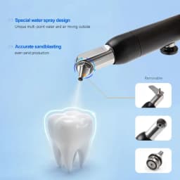 JUMTOP Dental Aluminum Oxide Micro Blaster Interface Microetcher Sandblasting Alumina Gun Air Abrasion Polisher with Water Spray