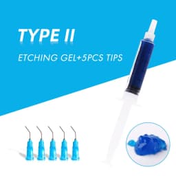 Dental 32% 35% 37% Phosphoric Acid Etching Gel Multi-Brand Multi-Size Option (5ml/10ml/50ml)for Universal Adhesion + 5pcs Needel