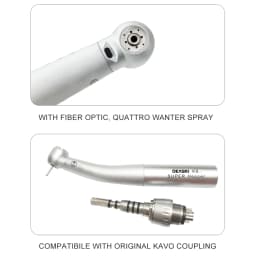 Dental torque mini 45 degree Dental High Speed Fiber Optic LED Turbine Handpiece For KAVO Coupler 6 Holes Dental Material Tools
