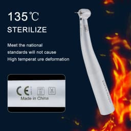 DEASIN Dental Children High Speed Handpiece Mini Head 9000L Fiber Optic LED 4 Spray Short Shank Burs for Kids