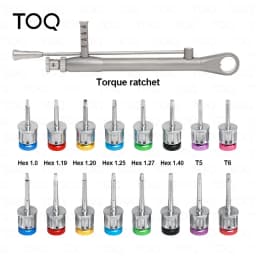 Dental Universal Implant Torque Wrench Screwdriver Wrench Colorful Torque Wrench Ratchet Prosthetic Kit Dental Instrument