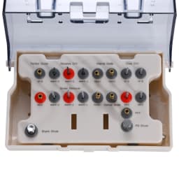 Dental Universal Implant Removal Kit Stainless Steel Screws Golden/Plastic Box Broken Screws Extract