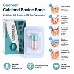 Dental Resorbable Collagen Membrane Bone Graft Powder Dental GBR Kit Guided Bone Regeneration Implant Bone Augmentation Surgery