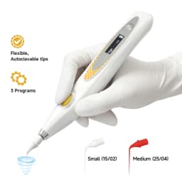 JUMTOP High Frequency Dental Ultrasonic Activator, 60Pcs Free Flexible Tips, 3 Programs for Root Canal Activation