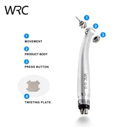Dental High Speed Dental Handpiece Max LED Handpiece Air Turbine B2 M4 Push Button Triple Water spray Rotation speed 360.000rpm