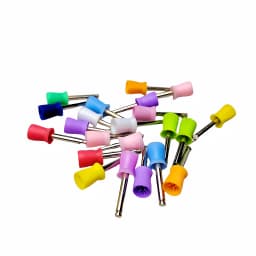 JUMTOP Dental Polishing Cup Latch Type Rubber Tooth Polishing Brush Prophy Cup for Low Speed Contra Angle Handpiece
