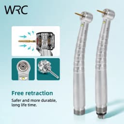LED High Speed Dental Handpiece Anti Suction Design 4 Hole Water Spray Ceramic Bearing Pneumatic Turbine Dental Instrument