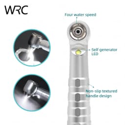 LED High Speed Dental Handpiece Anti Suction Design 4 Hole Water Spray Ceramic Bearing Pneumatic Turbine Dental Instrument