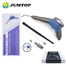 JUMTOP Dental Air Polisher Full Titanium Body Teeth Cleaning Handpiece Teeth Stain Removal Polishing Tool