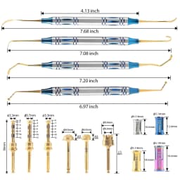 JUMTOP Dental Maxillary Sinus External Lifting Tool Set, Diamond Grinding Head Implant Drill Bit