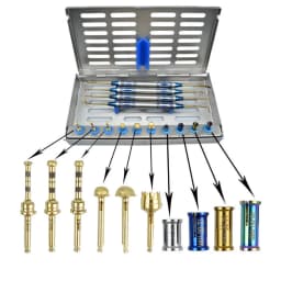 JUMTOP Dental Maxillary Sinus External Lifting Tool Set, Diamond Grinding Head Implant Drill Bit