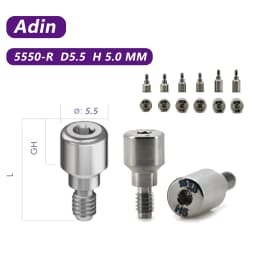 10Pcs/lot Titanium Healing Abutment for Adin RS Series | Adin Compatible Dental Implant Healing Accessories