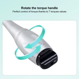 Dental Implant Universal Torque Wrench Handpiece, 5-35N.cm, with 16Pcs Drivers, Latch Head, Dental Implant Repair Tool