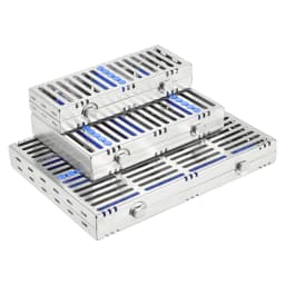135°C Autoclavable Dental Sterilization Cassette for 5/10/20 Grid Instruments - Stainless Steel Dentistry Tools
