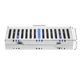 135°C Autoclavable Dental Sterilization Cassette for 5/10/20 Grid Instruments - Stainless Steel Dentistry Tools