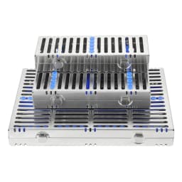 135°C Autoclavable Dental Sterilization Cassette for 5/10/20 Grid Instruments - Stainless Steel Dentistry Tools