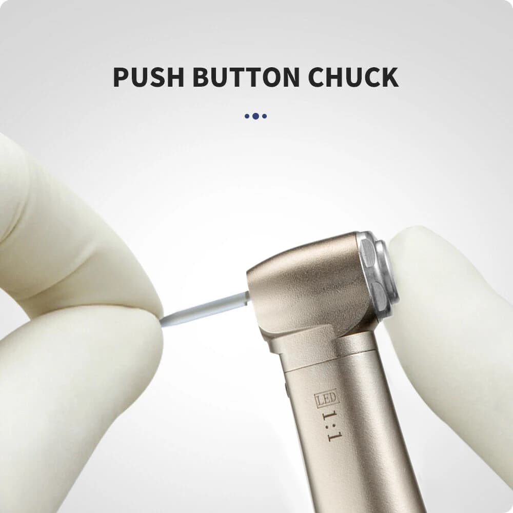1:1 Ratio Contra Angle Dental Fiber Optic Low Speed Inner Spray fit FG1.6 / CA2.35mm Burs Pneumatic Tools Fit K-AVO N-SK