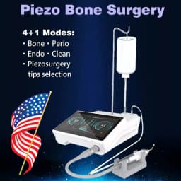 Surgery Pro Dental Piezosurgery Unit Ultrasonic Piezo Bone Cutter Surgery Electric Motor Machine + 6Tips fit EMS Woodpecker