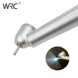 Dental 45 Degree LED High Speed Handpiece E-generator Integrated Small Head Push Button Handpiece Single Water Spray 2/4Holes