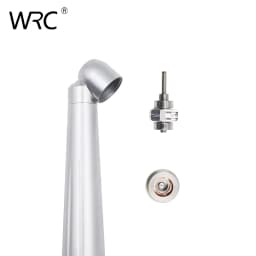 Dental 45 Degree LED High Speed Handpiece E-generator Integrated Small Head Push Button Handpiece Single Water Spray 2/4Holes