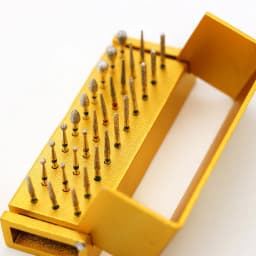 JUMTOP Dental Burs Drill Disinfection Block 30 Holes Autoclavable Aluminium FG Bur Sterilization Holder
