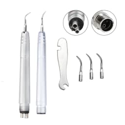Dental Ultrasonic Air Polishing Scaler With 3 Tips 2/4 Holes Handpiece Handle Teeth Whiten Cleaner G1 P1 Dentistry Materials