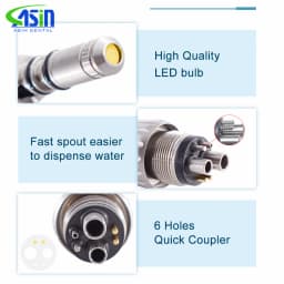For 9000 Dental LED Quick Coupler Coupling Fit Kavo Fiber Optic Handpiece 6Hole Connect Dentistry tools