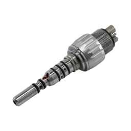Dental LED Fiber Optic High Speed turbine Push Button Handpiece & 6 Hole Quick Coupler 360° Swivel Fit KaVo Style